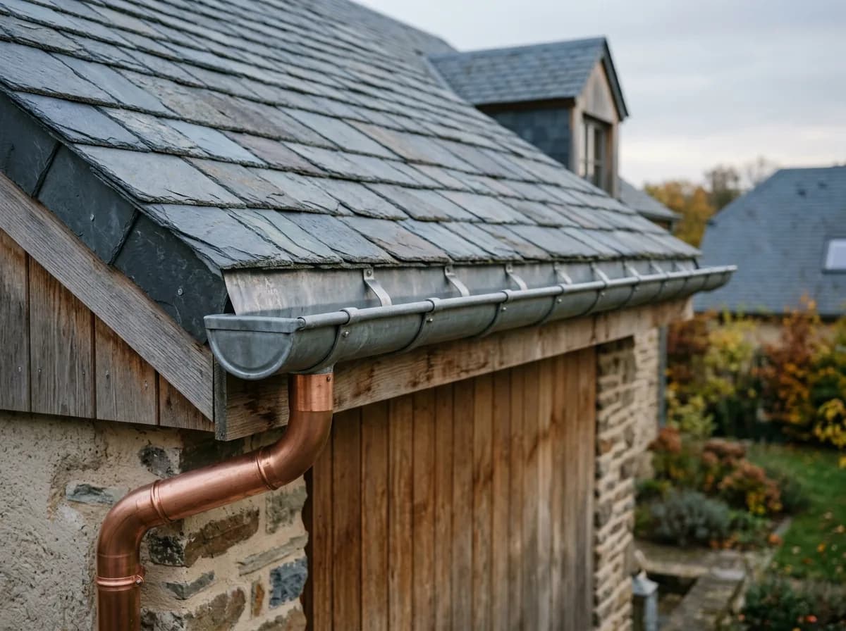 Pose gouttières — Toitures Alves & Fils au Luxembourg