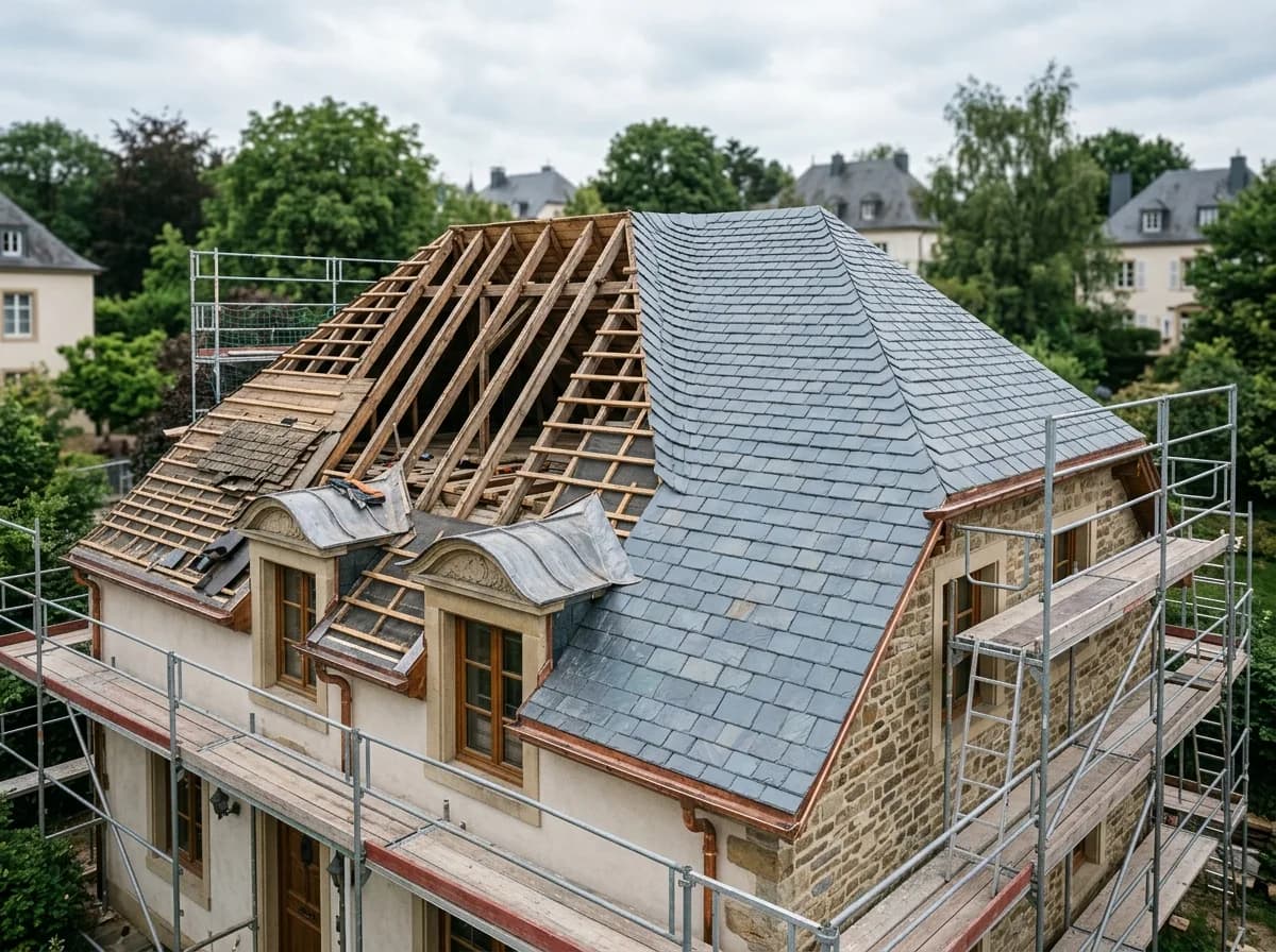 Remplacement toiture — Toitures Alves & Fils au Luxembourg