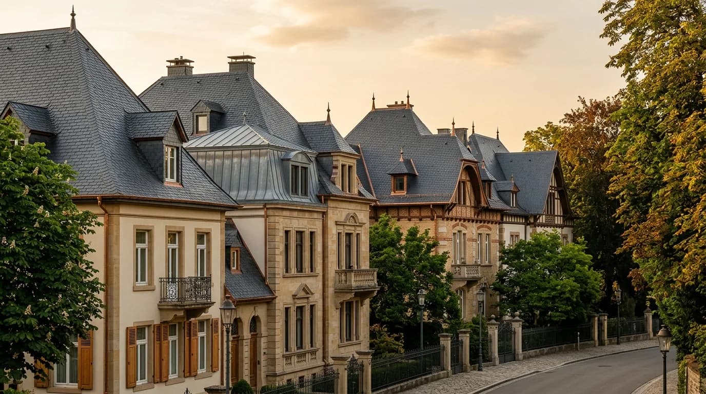 Couvreur à Luxembourg-Ville : Rénovation Toiture Ardoise et Zinc — zone d'intervention Toitures Alves & Fils